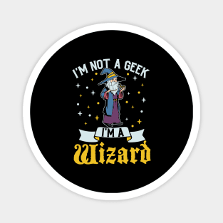 No geek - D20 Roleplaying Character - Wizard Magnet